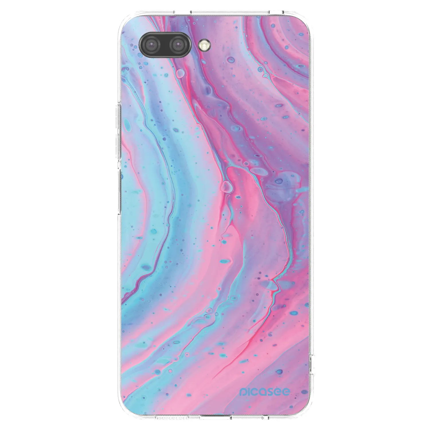 Silikónový prehľadný obal pre Honor 10 - Pink liquid