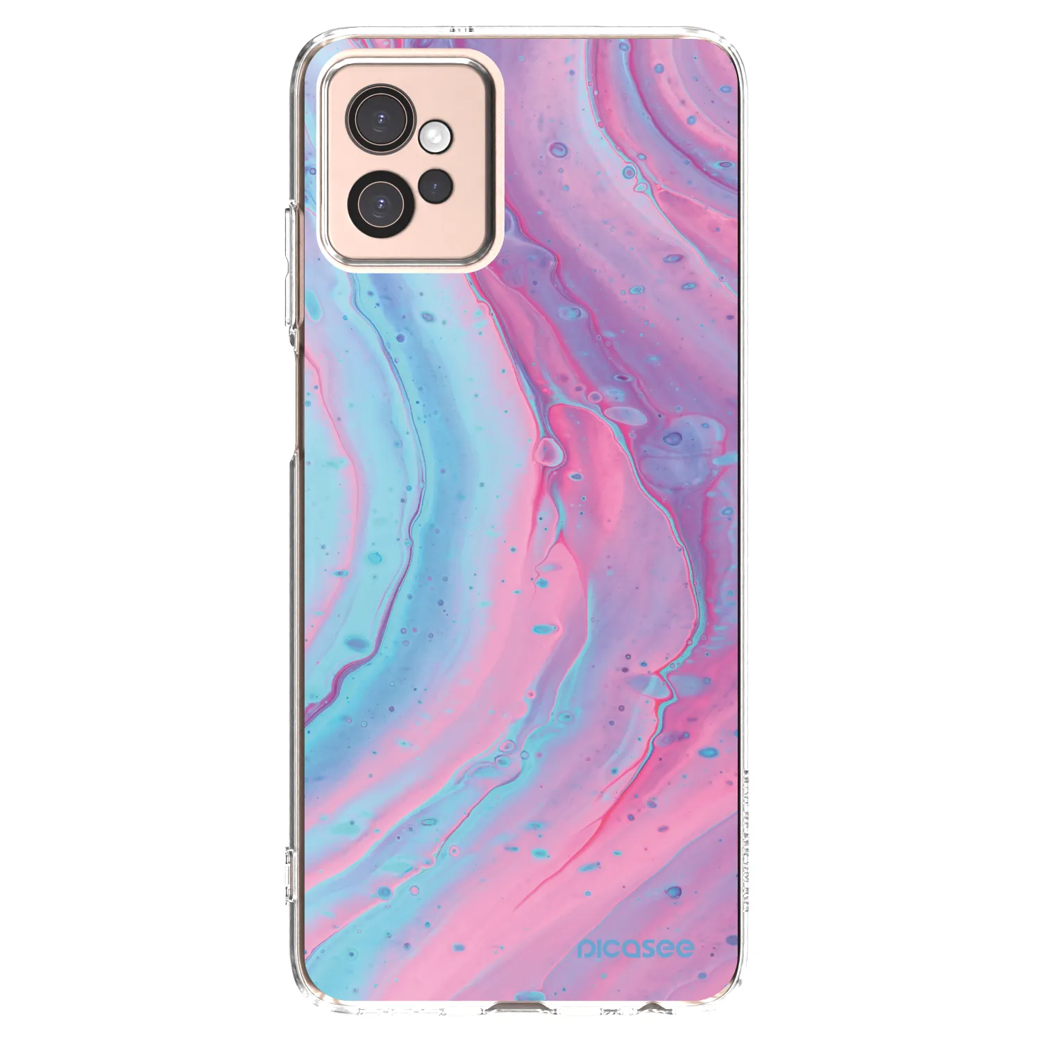 Picasee silikónový prehľadný obal pre Motorola Moto G32 - Pink liquid