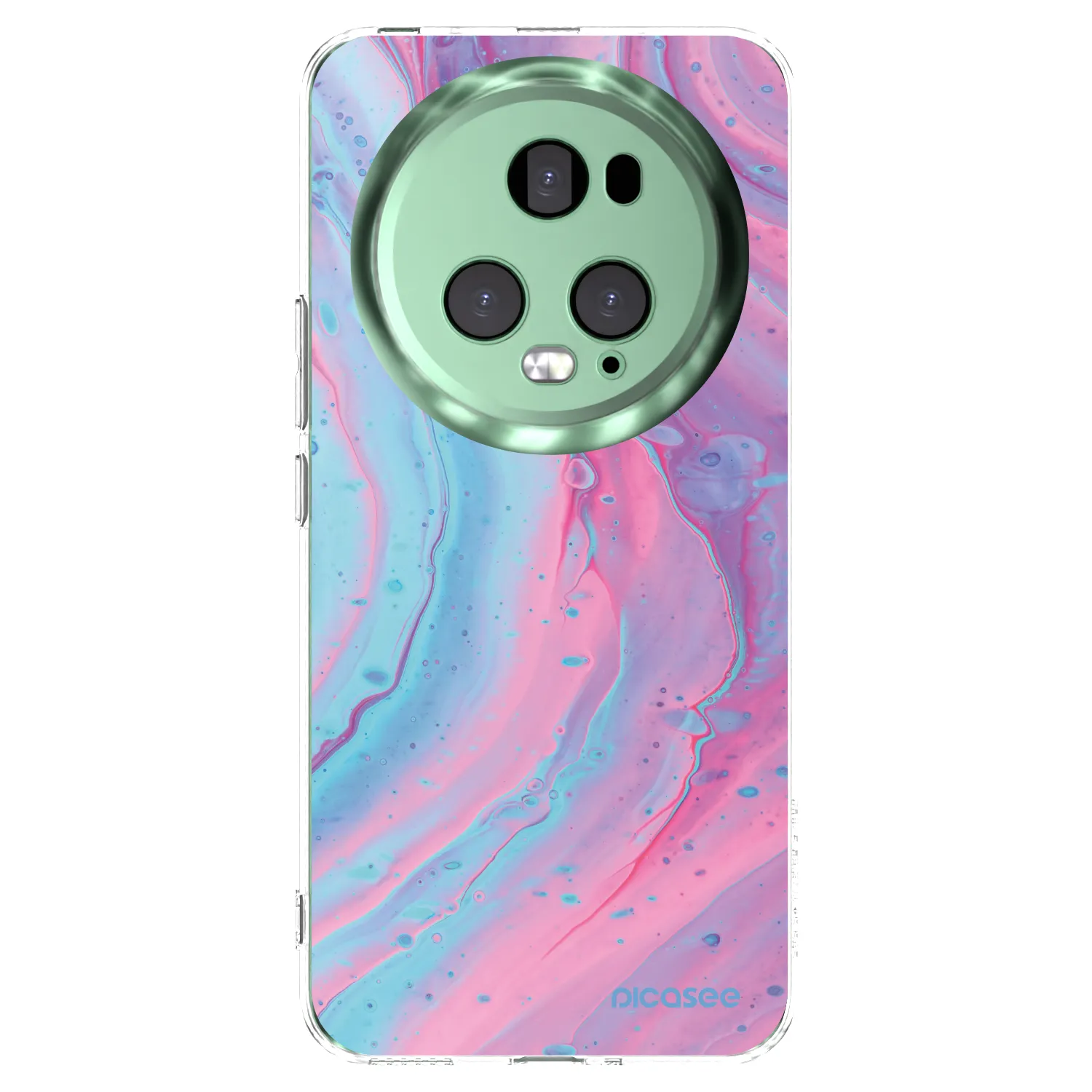 Silikónový prehľadný obal pre Honor Magic5 Pro - Pink liquid