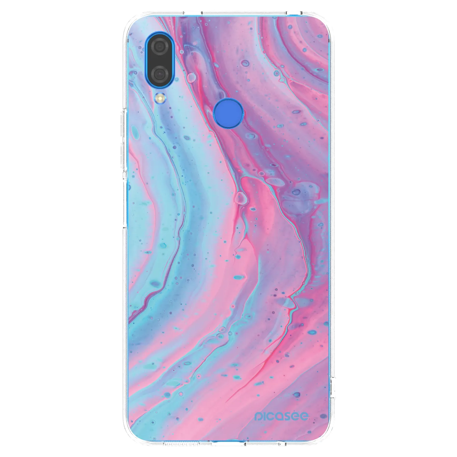 Picasee silikónový prehľadný obal pre Huawei Nova 3 - Pink liquid
