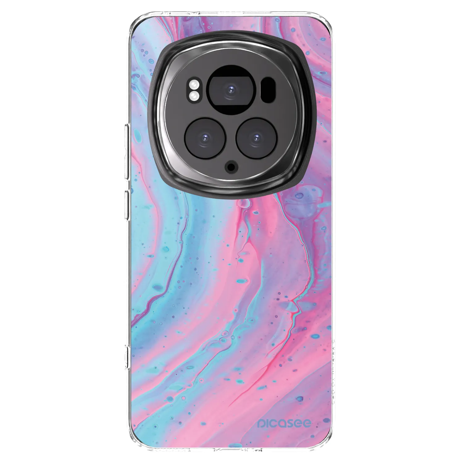 Picasee silikónový prehľadný obal pre Honor Magic6 Pro - Pink liquid
