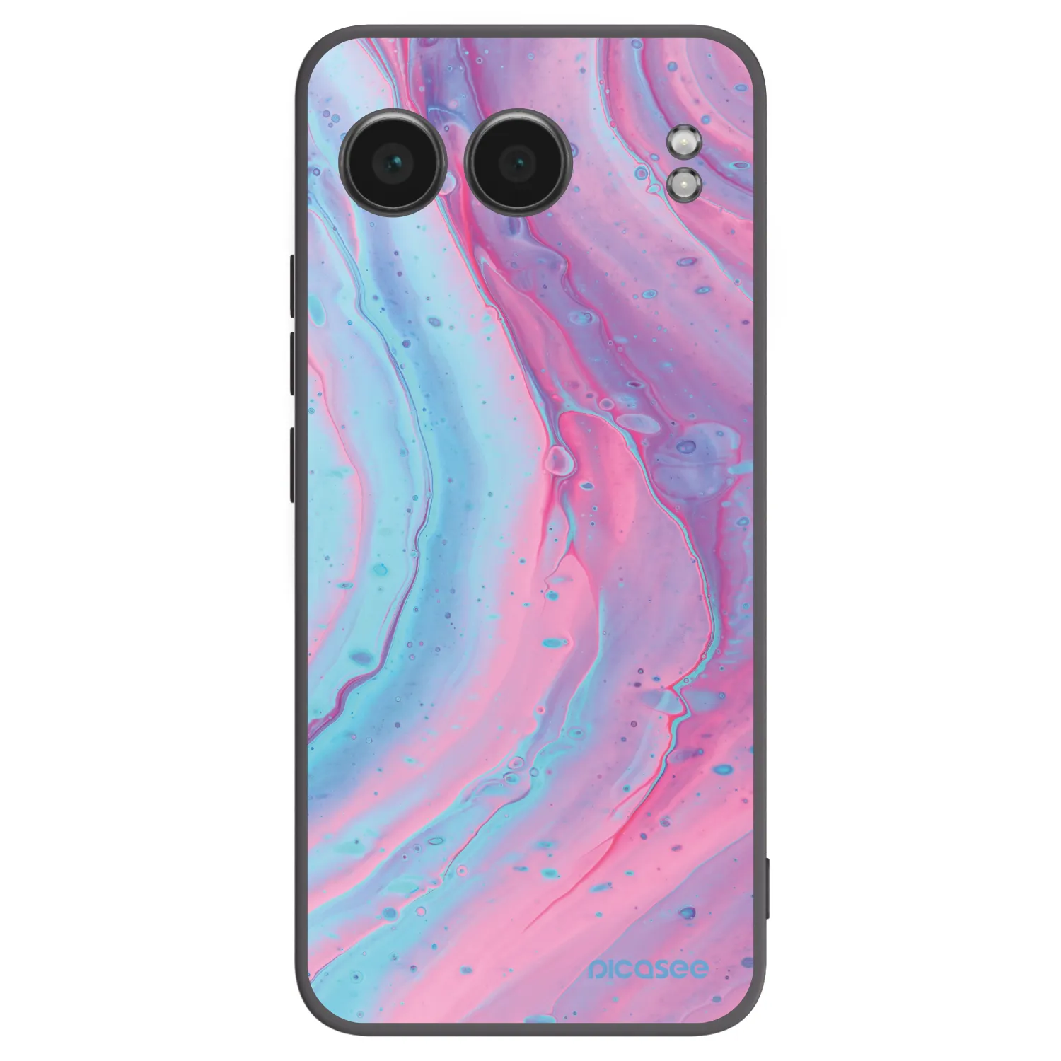 Picasee silikónový čierny obal pre OnePlus Nord 4 - Pink liquid