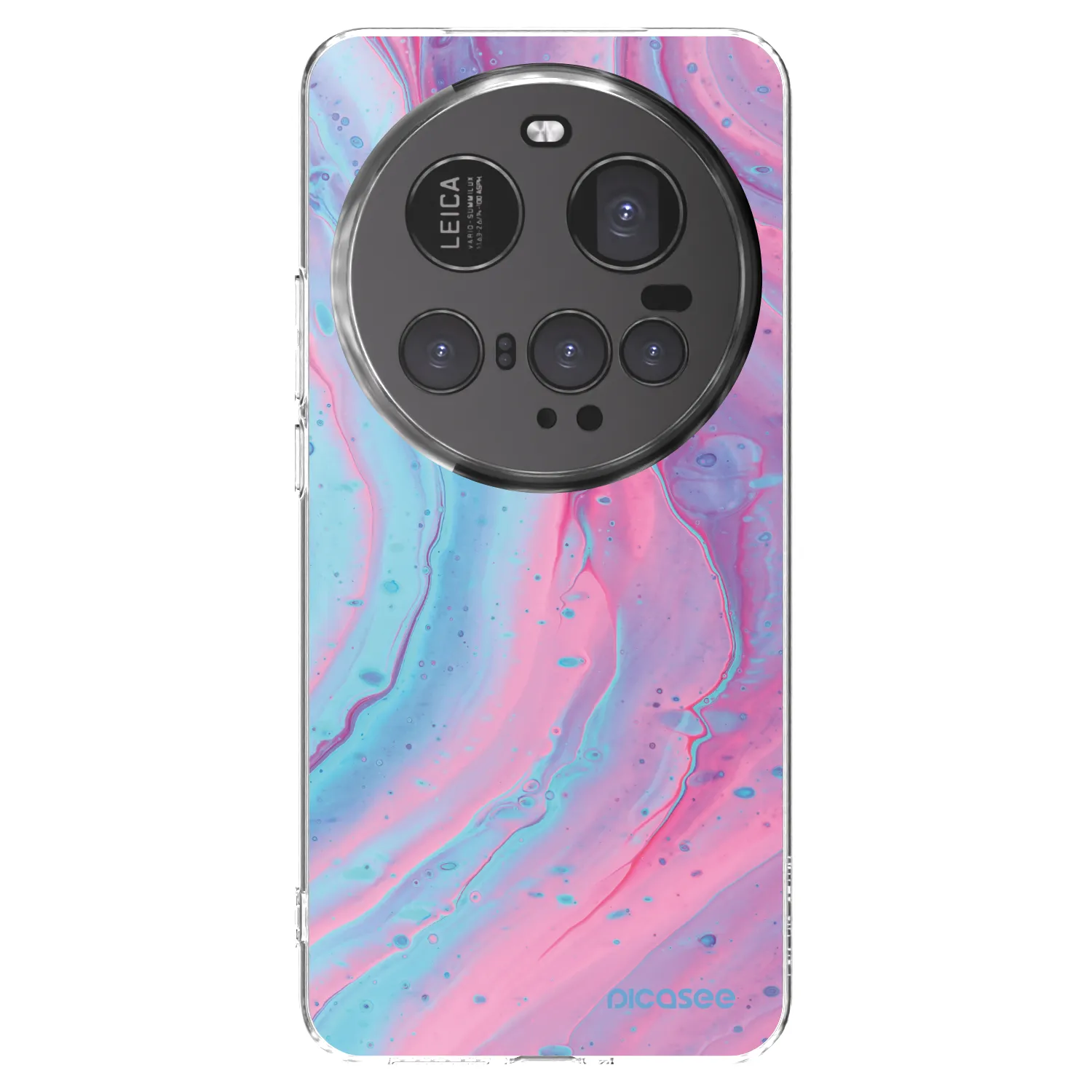 Picasee silikónový prehľadný obal pre Xiaomi 15 Ultra - Pink liquid
