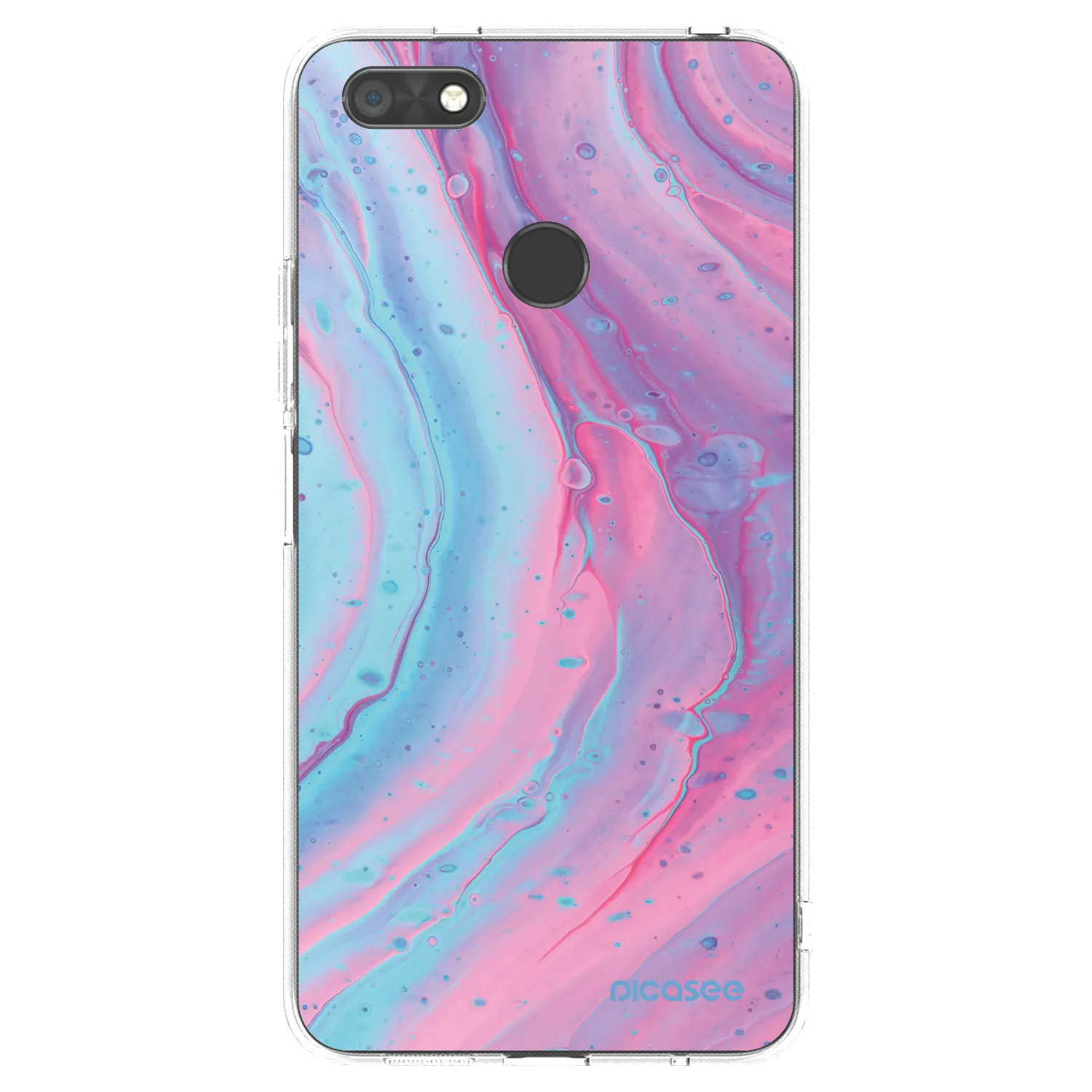 Picasee silikónový prehľadný obal pre Huawei P9 Lite Mini - Pink liquid