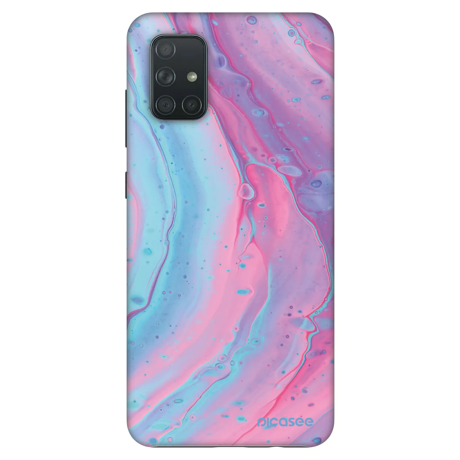 Picasee Fashion Case pre Samsung Galaxy A71 A715F - Pink liquid