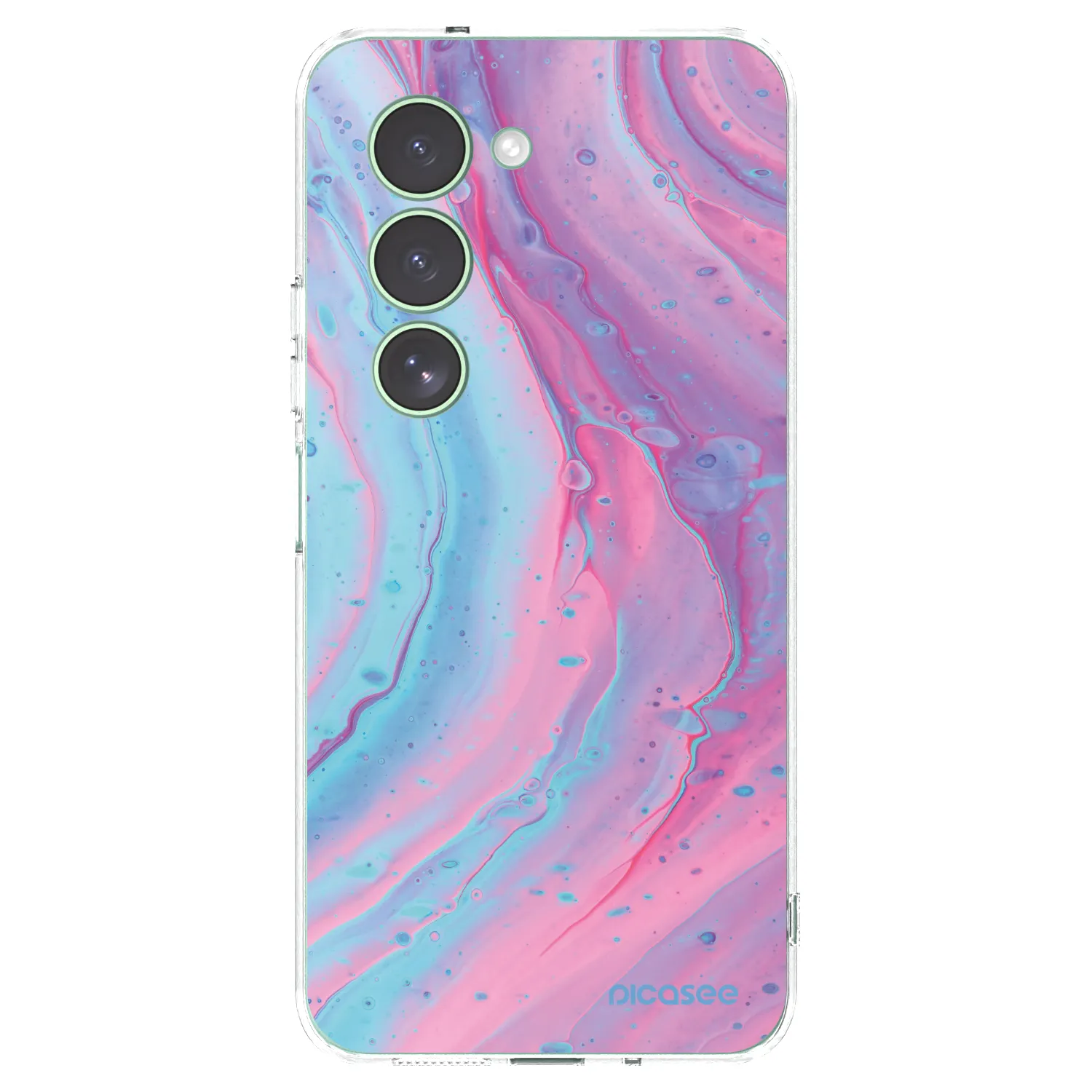 Picasee silikónový prehľadný obal pre Xiaomi Redmi 15 5G - Pink liquid