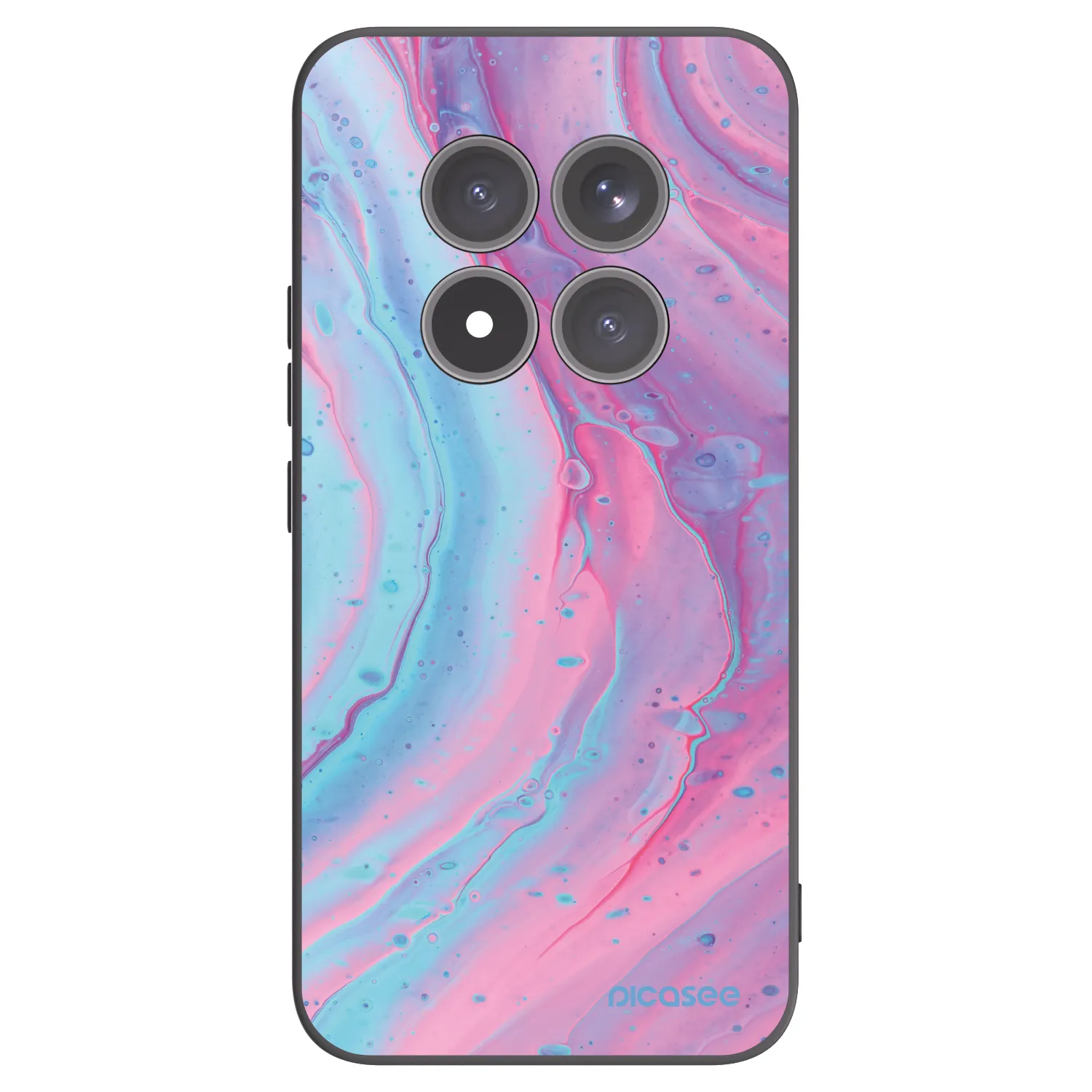 Silikónový čierny obal pre Xiaomi Redmi Note 15 Pro+ - Pink liquid