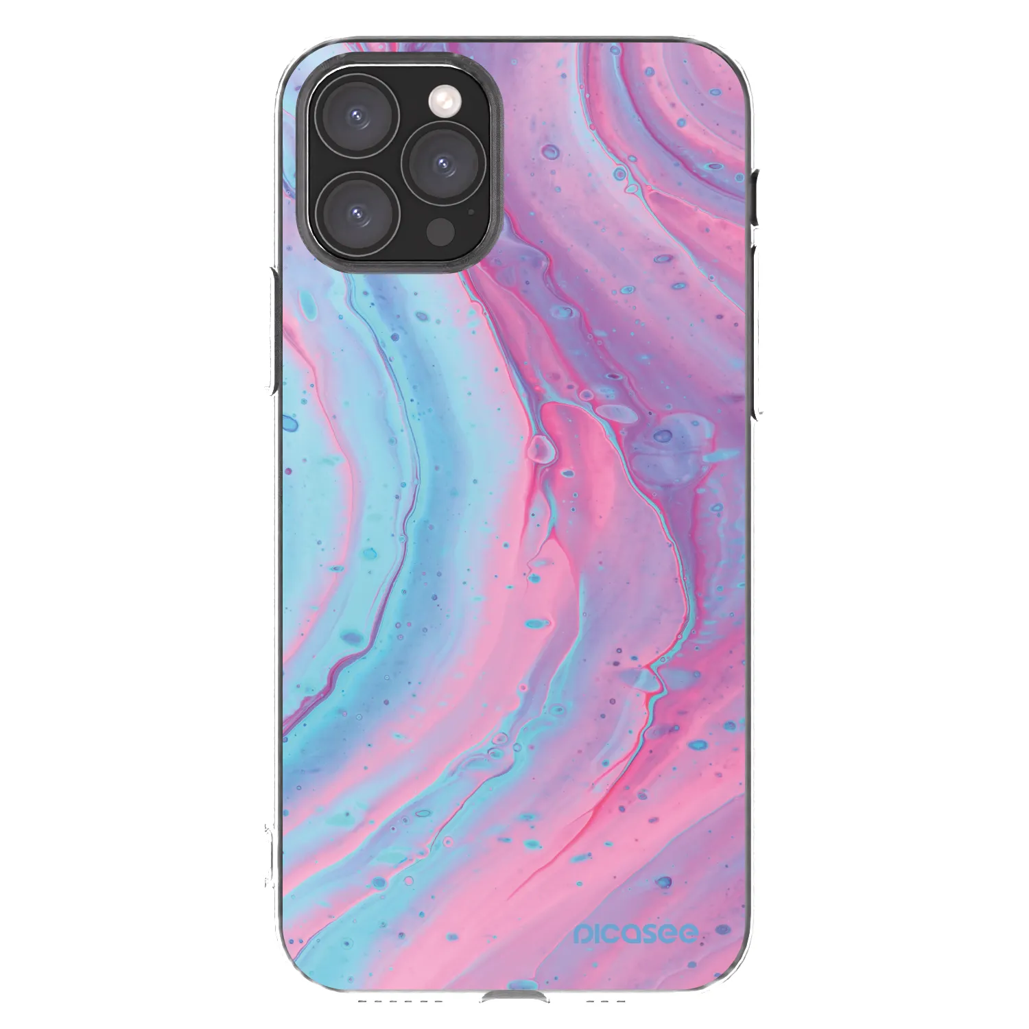 Picasee silikónový prehľadný obal pre Apple iPhone 11 Pro - Pink liquid