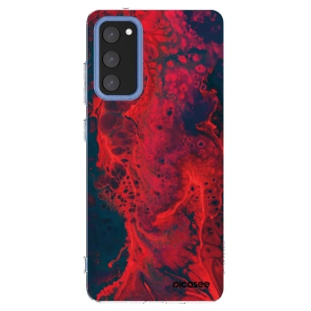 Picasee silikónový prehľadný obal pre Samsung Galaxy S20 FE - Organic red