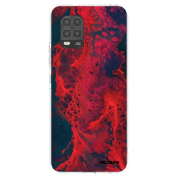 Picasee silikónový prehľadný obal pre Xiaomi Mi 10 Lite - Organic red