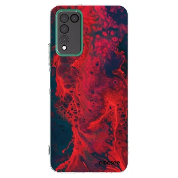 Picasee silikónový prehľadný obal pre Honor 10X Lite - Organic red