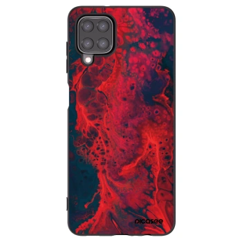 Picasee silikónový čierny obal pre Samsung Galaxy A12 A125F - Organic red