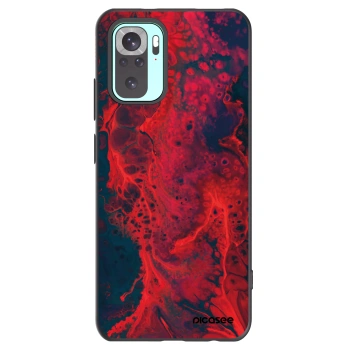 Picasee silikónový čierny obal pre Xiaomi Redmi Note 10 Pro - Organic red
