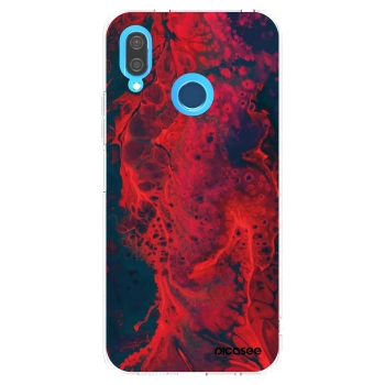 Picasee silikónový prehľadný obal pre Huawei P20 Lite - Organic red