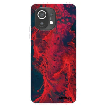 Picasee silikónový prehľadný obal pre Xiaomi Mi 11 - Organic red
