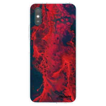 Picasee silikónový prehľadný obal pre Xiaomi Redmi 9AT - Organic red