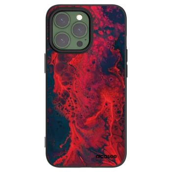 Picasee silikónový čierny obal pre Apple iPhone 13 Pro - Organic red