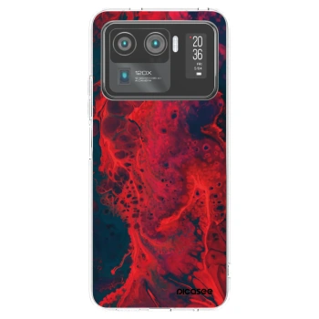 Picasee silikónový prehľadný obal pre Xiaomi Mi 11 Ultra - Organic red