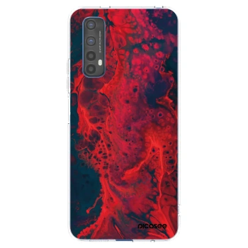 Picasee silikónový prehľadný obal pre Realme 7 - Organic red