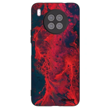 Picasee silikónový čierny obal pre Huawei Nova 8i - Organic red