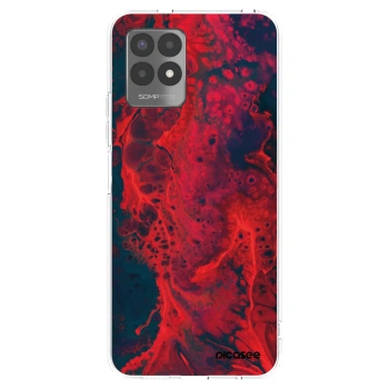 Picasee silikónový prehľadný obal pre Realme 8i - Organic red