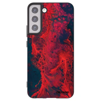 Picasee silikónový čierny obal pre Samsung Galaxy S22+ 5G - Organic red