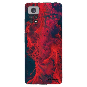 Picasee silikónový prehľadný obal pre Xiaomi Redmi Note 11S 4G - Organic red