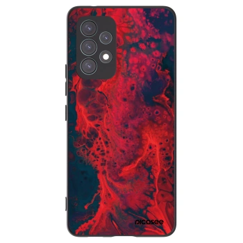 Picasee silikónový čierny obal pre Samsung Galaxy A53 5G A536 - Organic red