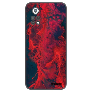 Picasee silikónový čierny obal pre Xiaomi Poco X4 Pro 5G - Organic red