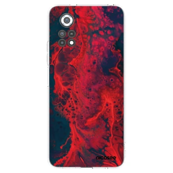 Picasee silikónový prehľadný obal pre Xiaomi Poco X4 Pro 5G - Organic red