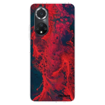 Picasee silikónový prehľadný obal pre Huawei Nova 9 SE - Organic red