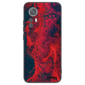 Picasee silikónový čierny obal pre Xiaomi 12 - Organic red