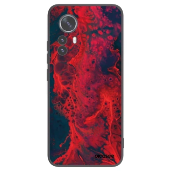 Picasee silikónový čierny obal pre Xiaomi 12 Pro - Organic red