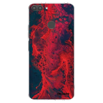 Picasee silikónový prehľadný obal pre Huawei P Smart - Organic red