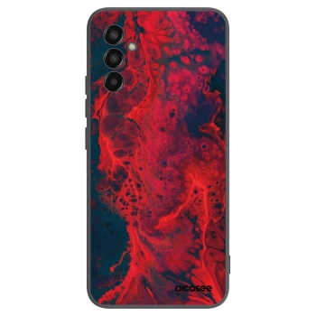 Picasee silikónový čierny obal pre Samsung Galaxy M13 M135F - Organic red