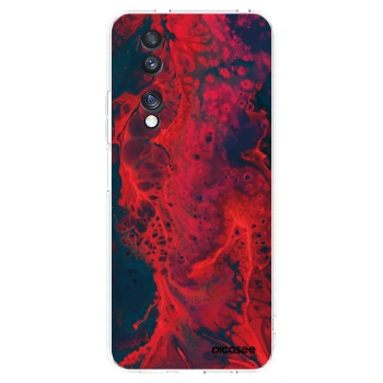 Picasee silikónový prehľadný obal pre Honor 70 - Organic red