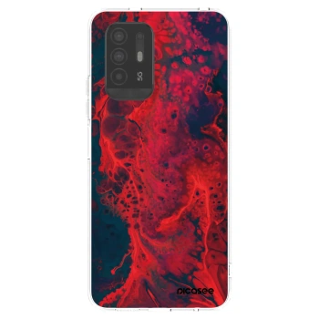 Picasee silikónový prehľadný obal pre OPPO A94 5G - Organic red