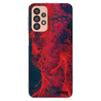 Picasee silikónový prehľadný obal pre Samsung Galaxy A23 A236B 5G - Organic red