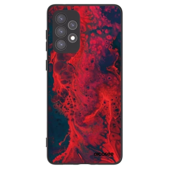 Picasee silikónový čierny obal pre Samsung Galaxy A73 5G - Organic red