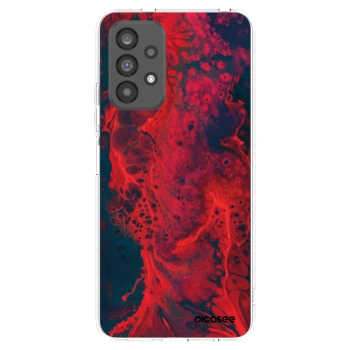 Picasee silikónový prehľadný obal pre Samsung Galaxy A73 5G - Organic red