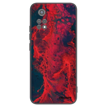 Picasee silikónový čierny obal pre Xiaomi Redmi Note 11S 5G - Organic red