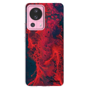 Picasee silikónový prehľadný obal pre Xiaomi 13 Lite - Organic red