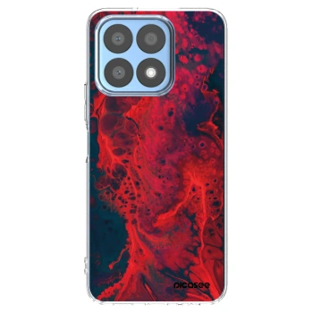 Picasee silikónový prehľadný obal pre Honor X8a - Organic red