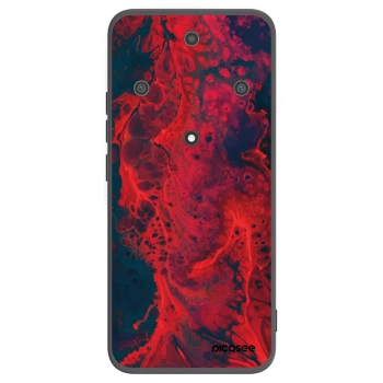 Picasee silikónový čierny obal pre Honor Magic5 Lite 5G - Organic red
