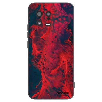Picasee silikónový čierny obal pre Xiaomi 13 - Organic red