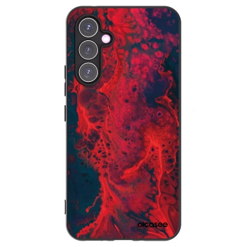 Picasee silikónový čierny obal pre Samsung Galaxy A54 5G A546B - Organic red