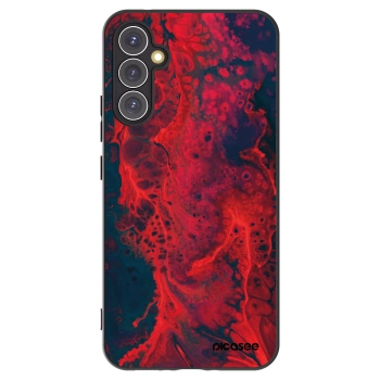 Picasee silikónový čierny obal pre Samsung Galaxy A34 5G A346B - Organic red