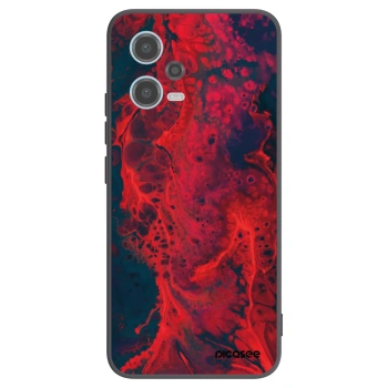 Picasee silikónový čierny obal pre Xiaomi Redmi Note 12 5G - Organic red