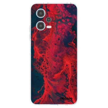 Picasee silikónový prehľadný obal pre Xiaomi Redmi Note 12 5G - Organic red