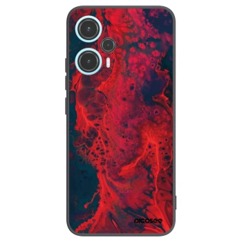 Picasee silikónový čierny obal pre Xiaomi Poco F5 - Organic red